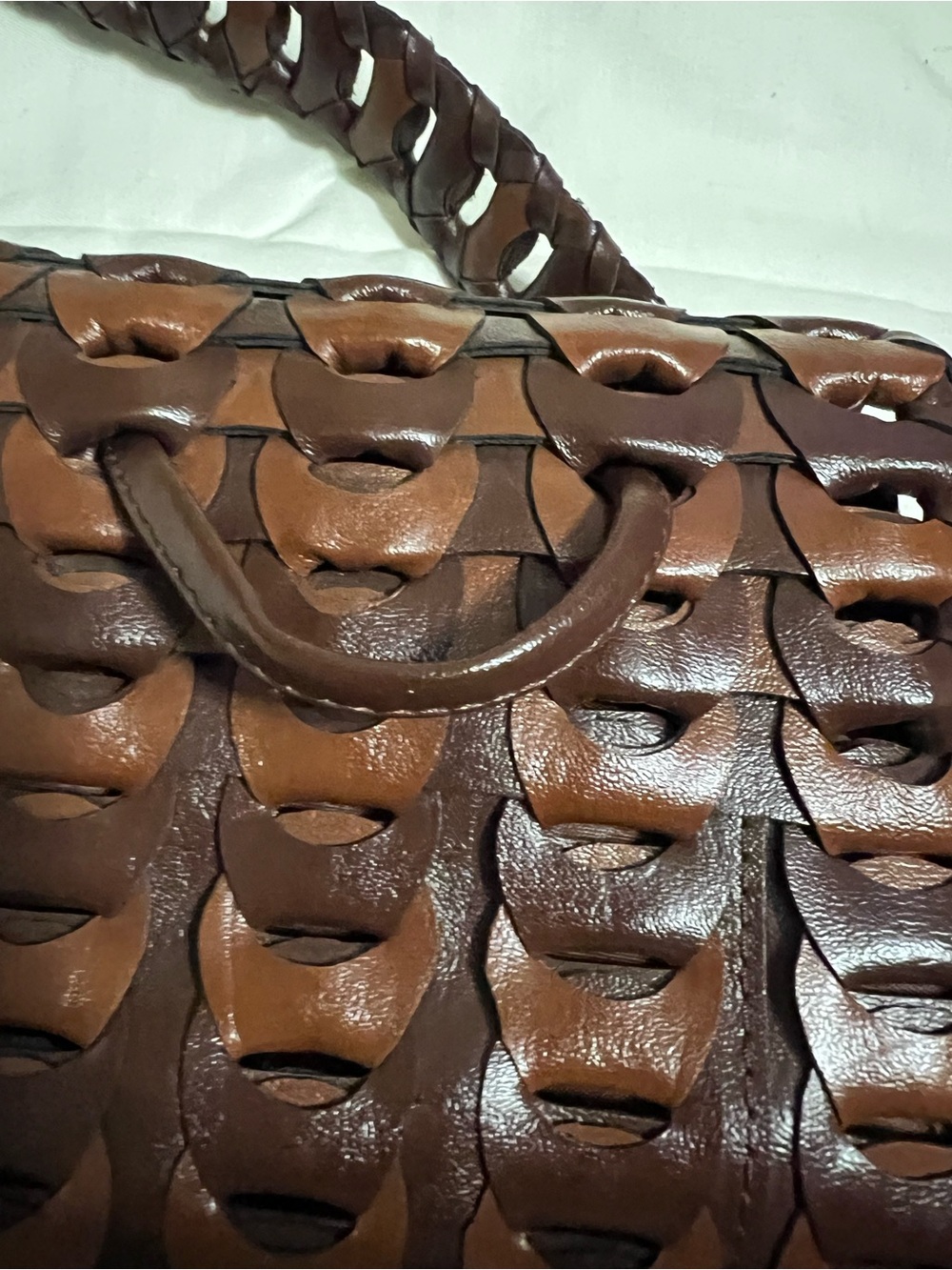 Unbranded Vegan Leather Braided Backpack - Picture 8 of 12
